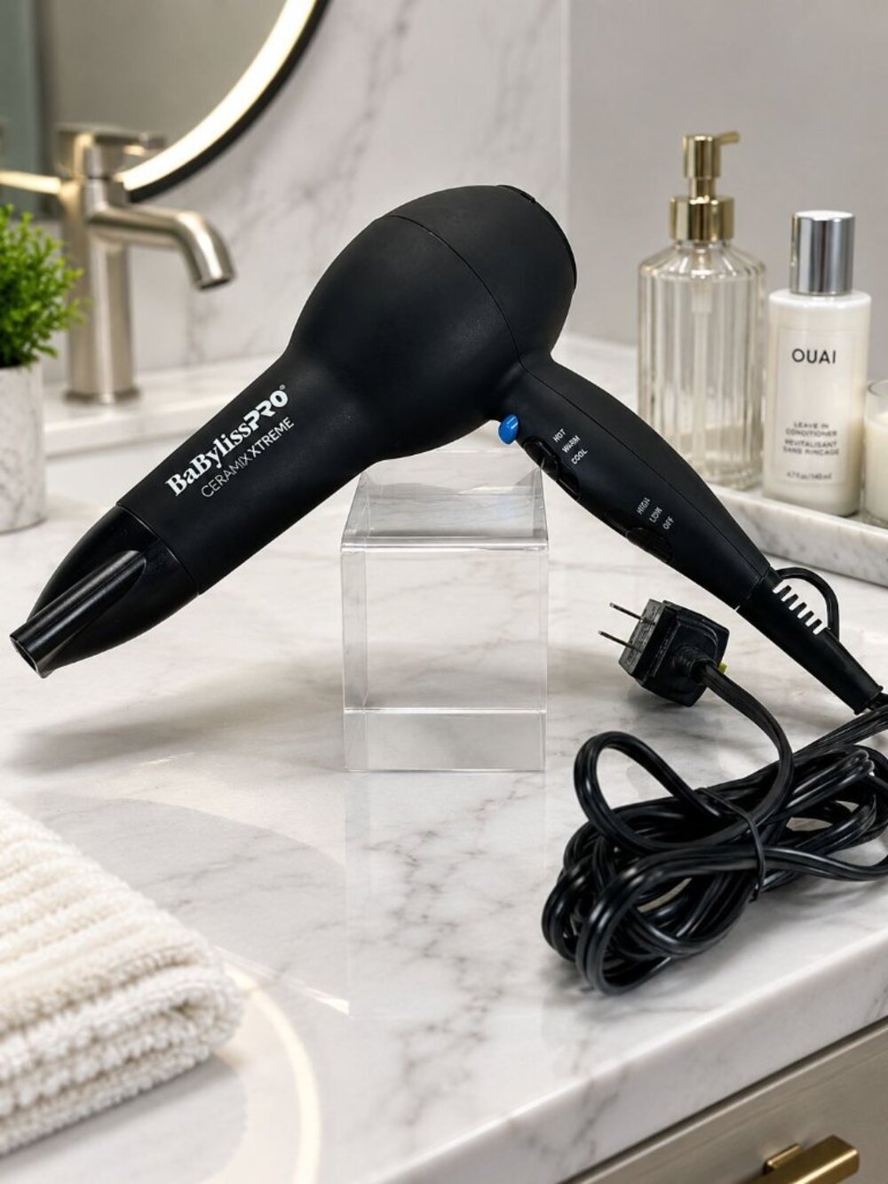 BabylissPro Ceramix Xtreme Hair Dryer BAB2000 Black 2000 w Adjustable Settings